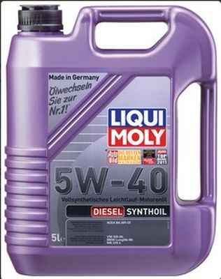  LiquiMoly 5W40 Diesel Synthoil (5L)  .!.\API CF,ACEA B4-04: MB 229.3,BMW LL-98,VW505.00