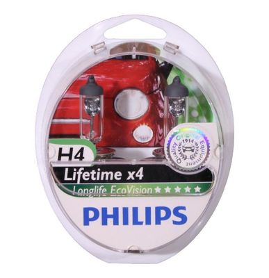   PHILIPS H4 12V 60/55W EcoVision ECO  4    , 2 